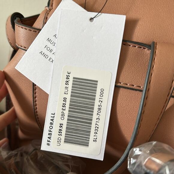 JustFab | Blush Backpack Purse NWT main image 9